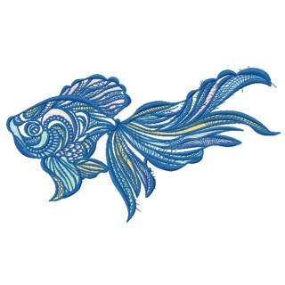 Mosaic fish 6 embroidery design - Embroidery Design