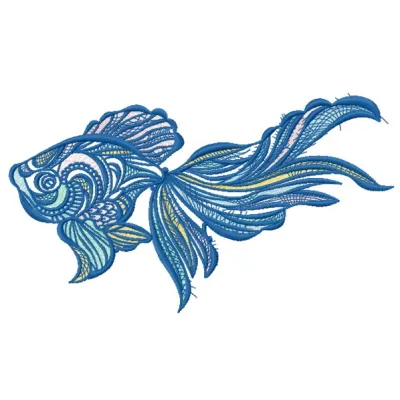 Preview of Mosaic Fish 6 embroidery design showcasing intricate sea life motifs for creative stitching projects.