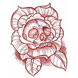 Dead rose embroidery design - Embroidery Design