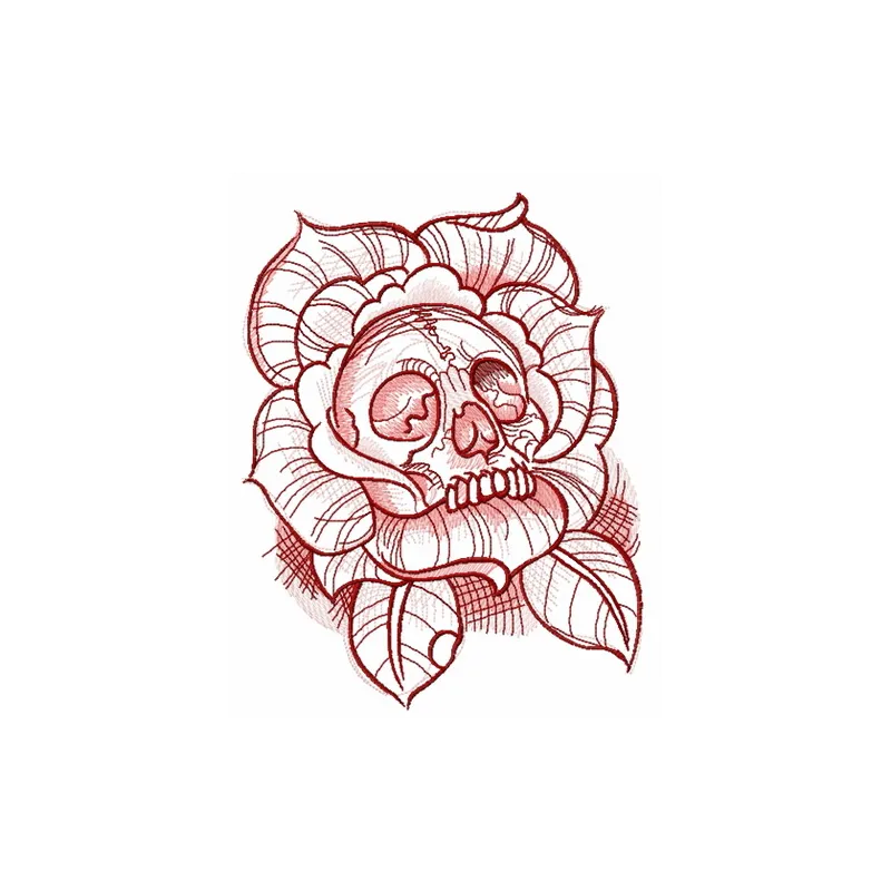 Preview of a dead rose embroidery design featuring intricate details, ideal for creative stitching projects.