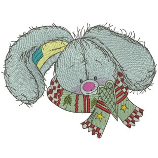 Stylish bunny 3 embroidery design - Embroidery Design