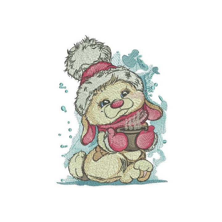 Cocoa for bunny embroidery design - Embroidery Design