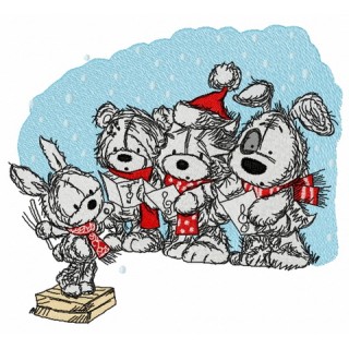 Christmas songs embroidery design - Embroidery Design