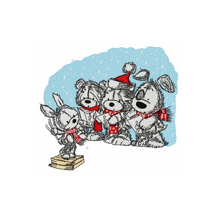 Christmas songs embroidery design - Embroidery Design