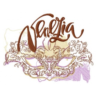 Carnevale di Venezia embroidery design - Embroidery Design