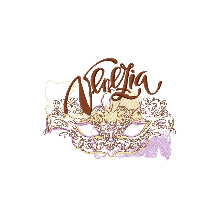 Carnevale di Venezia embroidery design - Embroidery Design