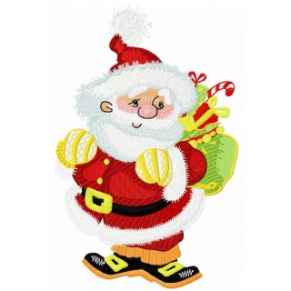 Kind Santa embroidery design - Embroidery Design