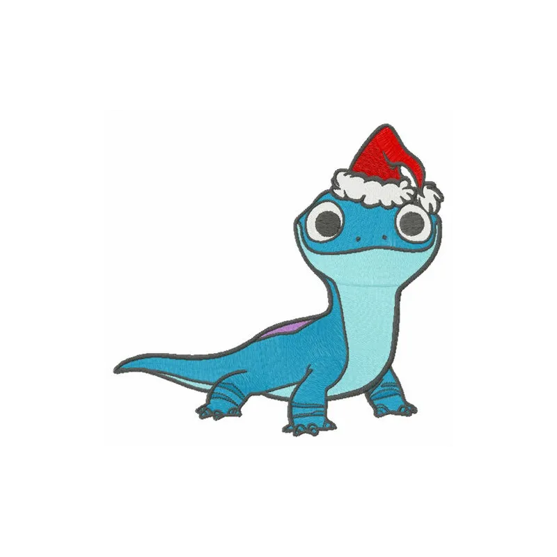 Merry Christmas Bruni embroidery design featuring a festive Frozen character, ideal for holiday stitching projects.