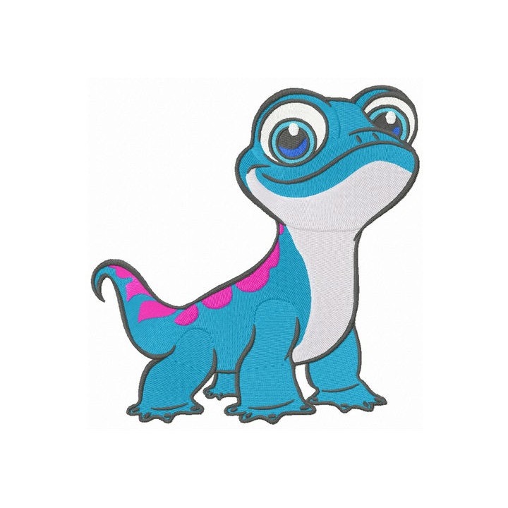 Salamander Bruni embroidery design - Embroidery Design