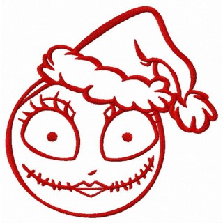 Sally X-mas mood embroidery design - Embroidery Design