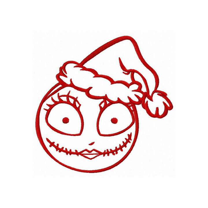 Sally X-mas mood embroidery design - Embroidery Design
