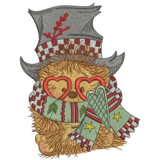 Hedgehog with stylish top hat embroidery design - Embroidery Design