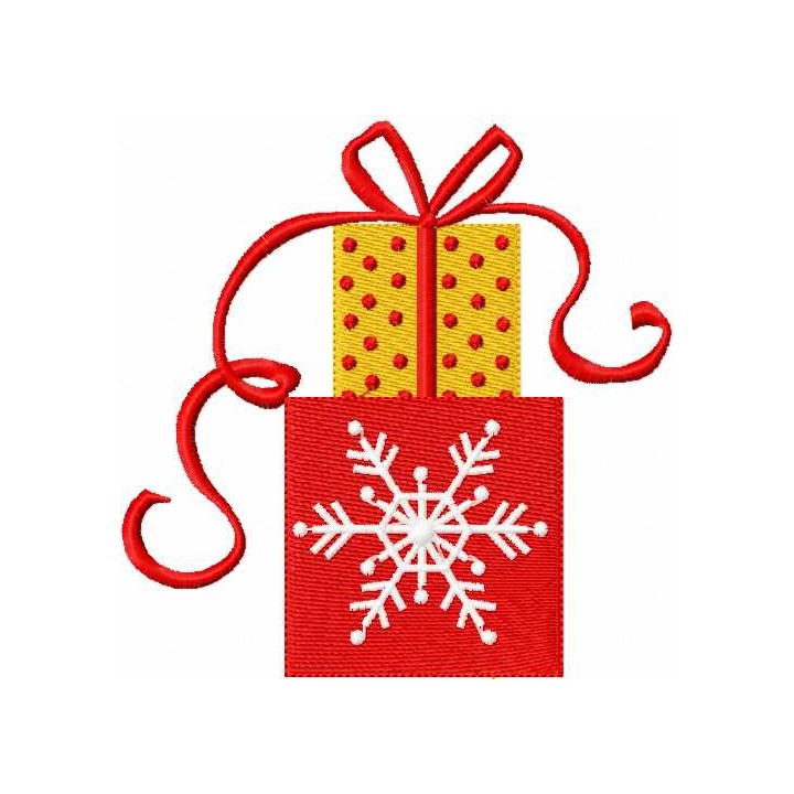 Christmas gifts embroidery design - Embroidery Design