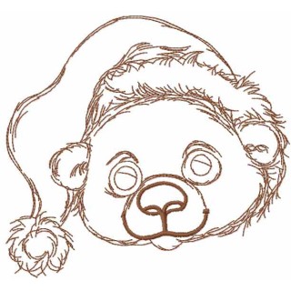 Christmas teddy embroidery design - Embroidery Design