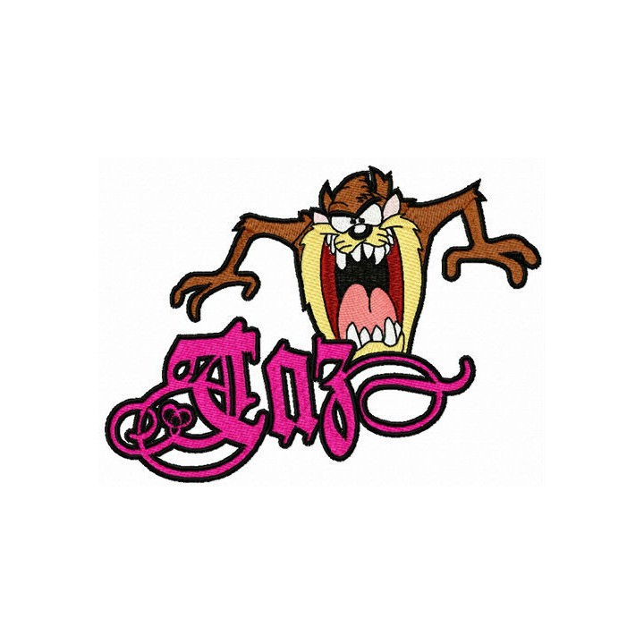 Taz embroidery design - Embroidery Design