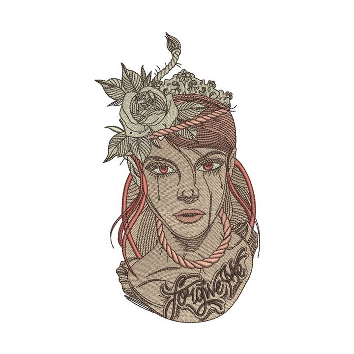 Forgive me embroidery design - Embroidery Design