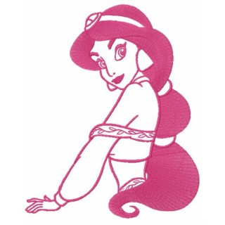 Princess of Agrabah embroidery design - Embroidery Design