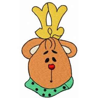 King bear with scarf embroidery design - Embroidery Design