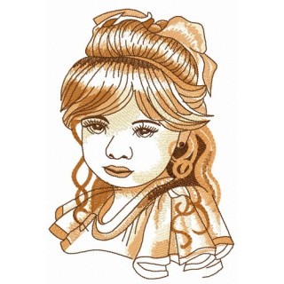 Little miss embroidery design - Embroidery Design