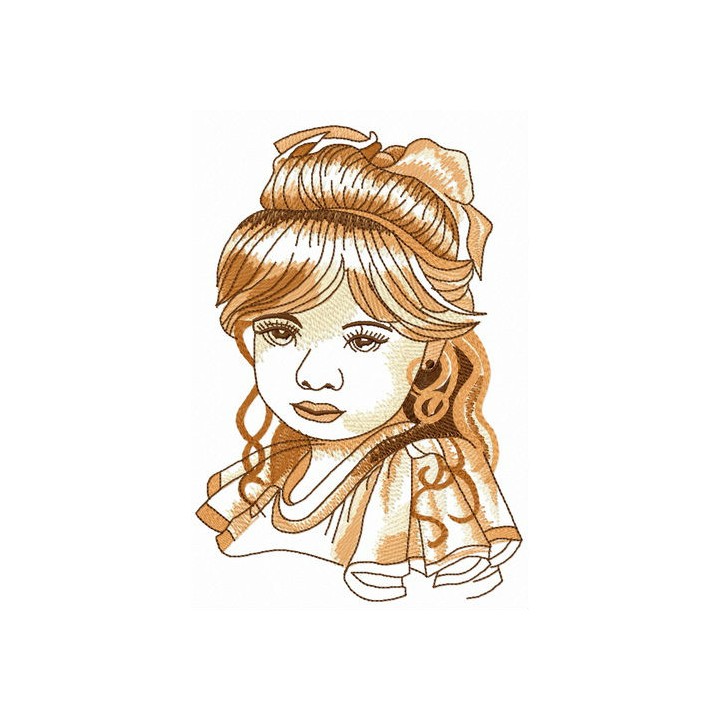 Little miss embroidery design - Embroidery Design