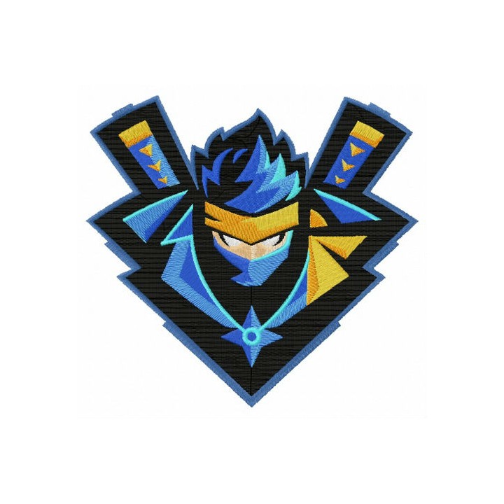 Ninja Fortnite embroidery design - Embroidery Design