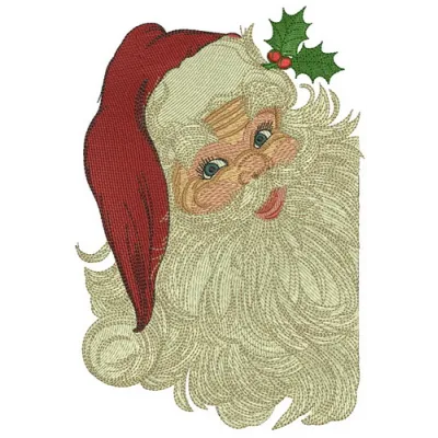 Santa Claus 2 embroidery design featuring a cheerful Santa ready for the holiday season, ideal for festive projects.