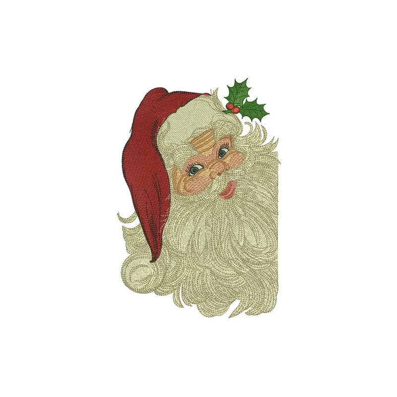 Santa Claus 2 embroidery design featuring a cheerful Santa ready for the holiday season, ideal for festive projects.