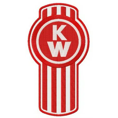 Kenworth alternative logo embroidery design showcasing intricate stitching patterns for auto and moto enthusiasts.