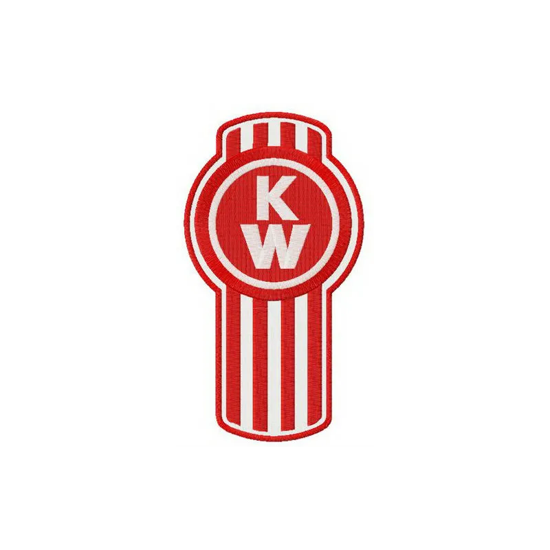 Kenworth alternative logo embroidery design showcasing intricate stitching patterns for auto and moto enthusiasts.