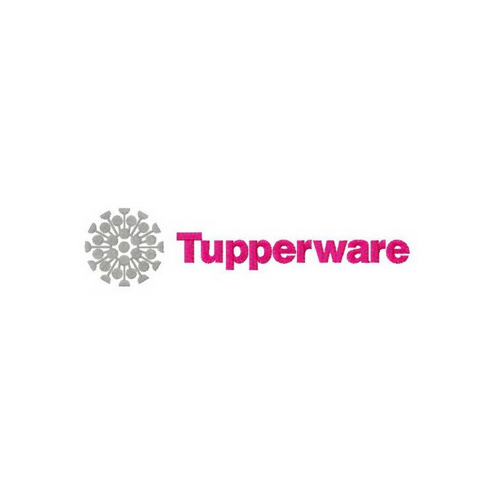 Tupperware alternative logo embroidery design - Embroidery Design