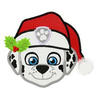 Merry Christmas, Marshall embroidery design - Embroidery Design