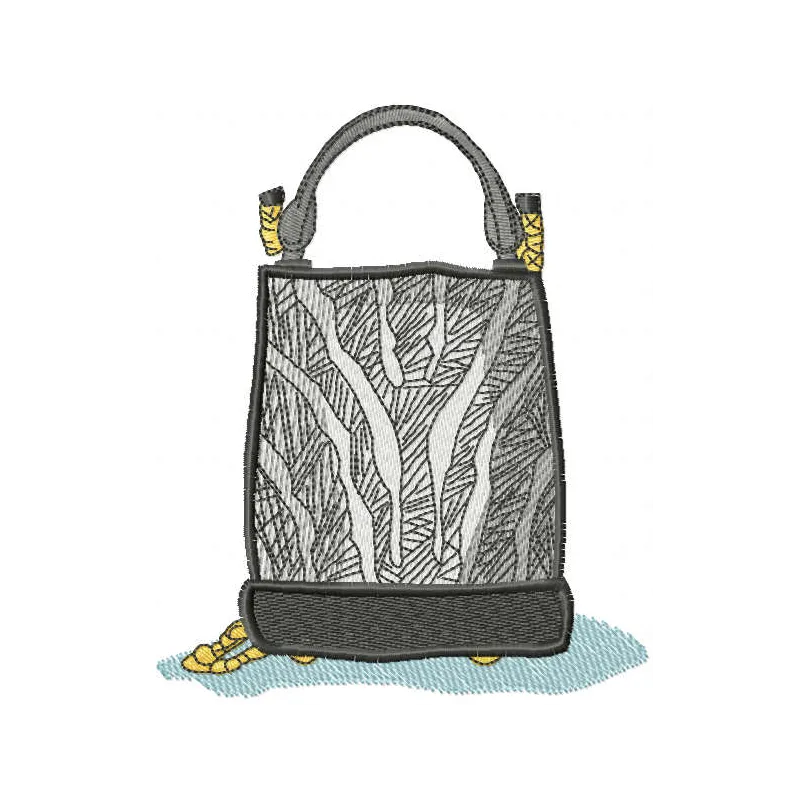 Preview of women's fashion bag embroidery design featuring stylish patterns for creative stitching projects.
