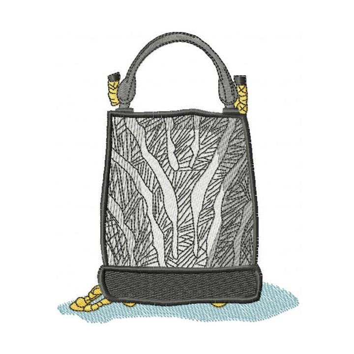 Women's fashion bag embroidery design - Embroidery Design