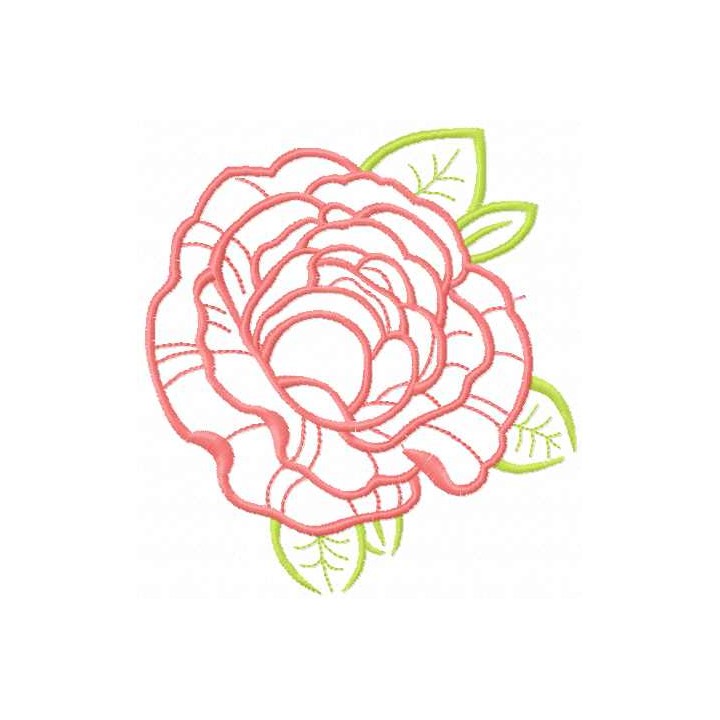 Rose 33 embroidery design - Embroidery Design