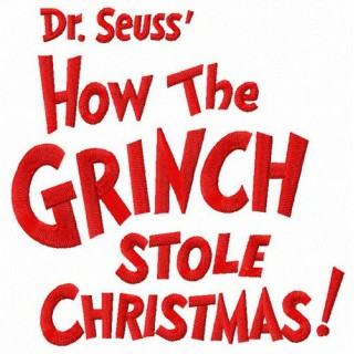 Dr. Seuss How the Grinch stole Christmas embroidery design - Embroidery Design