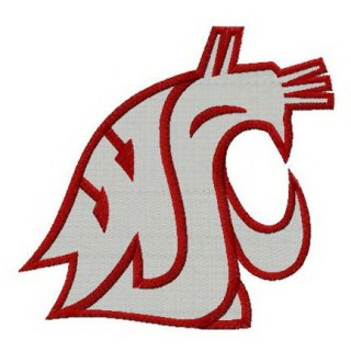 Washington State Cougars alternative logo embroidery design - Embroidery Design