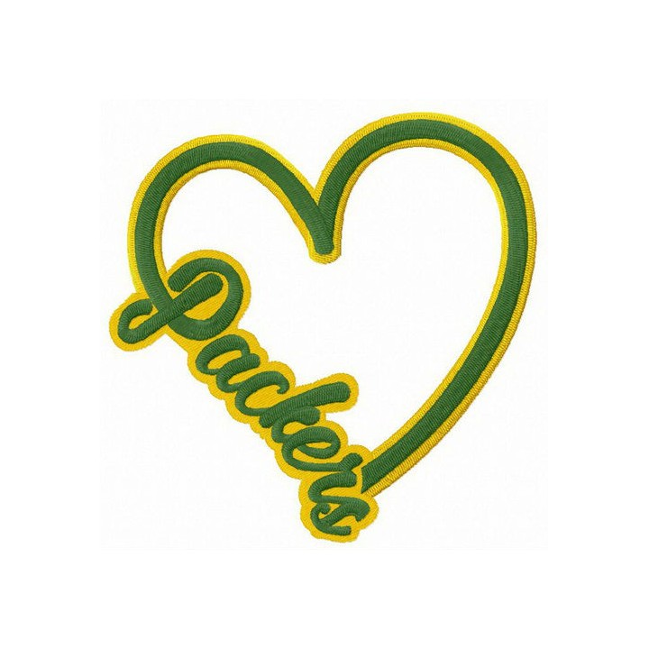 I love Packers embroidery design - Embroidery Design