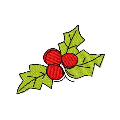 Preview of the Christmas berries 3 embroidery design, featuring festive berries and leaves for creative holiday stitching.