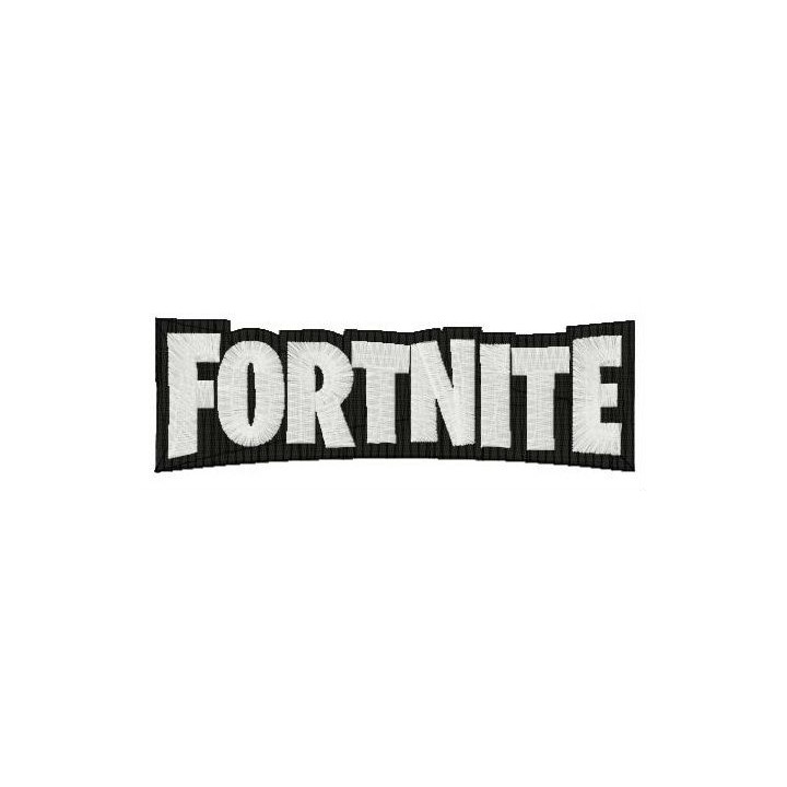 Fortnite wordmark logo embroidery design - Embroidery Design
