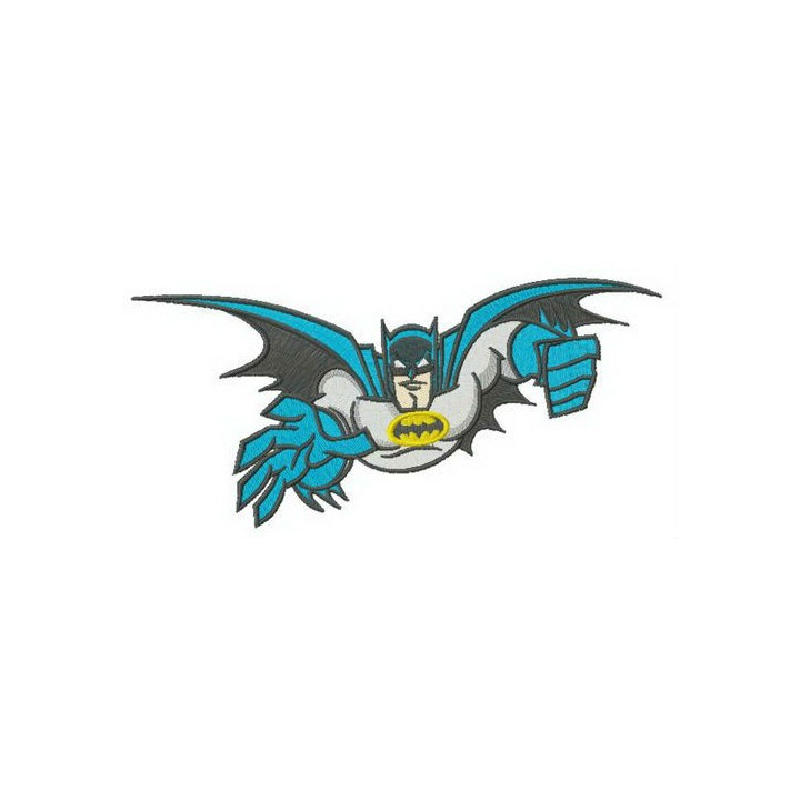 Batman is flying embroidery design - Embroidery Design
