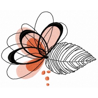 Fading flower 2 embroidery design - Embroidery Design