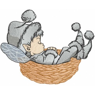 Winter elf embroidery design - Embroidery Design