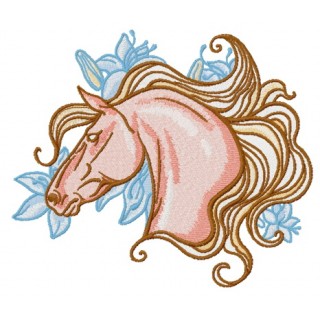 Mettlesome horse embroidery design - Embroidery Design