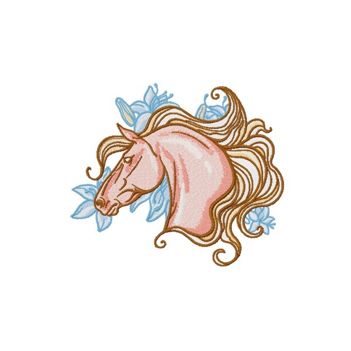 Mettlesome horse embroidery design - Embroidery Design