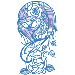 Dead beauty 3 embroidery design - Embroidery Design