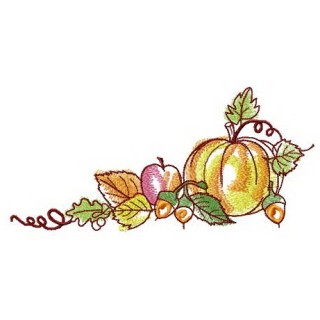 Harvest festival embroidery design - Embroidery Design