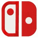 Embroidery design featuring an alternative logo for Nintendo Switch, perfect for gaming-themed projects.