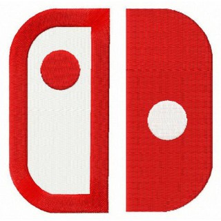 Nintendo Switch alternative logo embroidery design - Embroidery Design