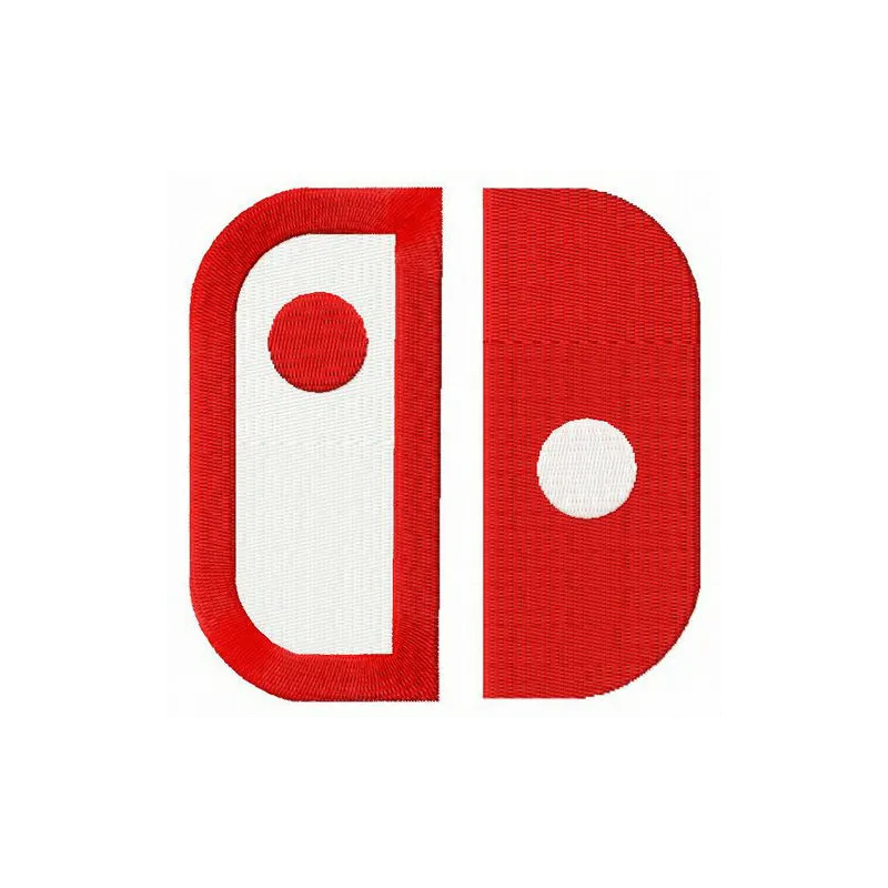 Embroidery design featuring an alternative logo for Nintendo Switch, perfect for gaming-themed projects.