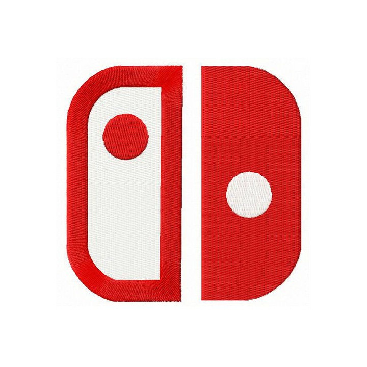 Nintendo Switch alternative logo embroidery design - Embroidery Design